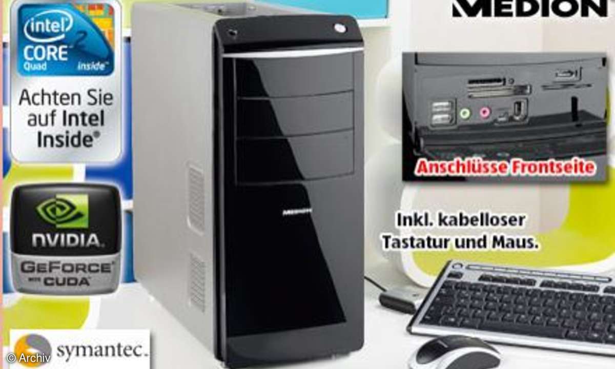 Aldi: Quad-Core-PC mit Blu-ray-Laufwerk - Medion Akoya P7700 D für 699 Euro