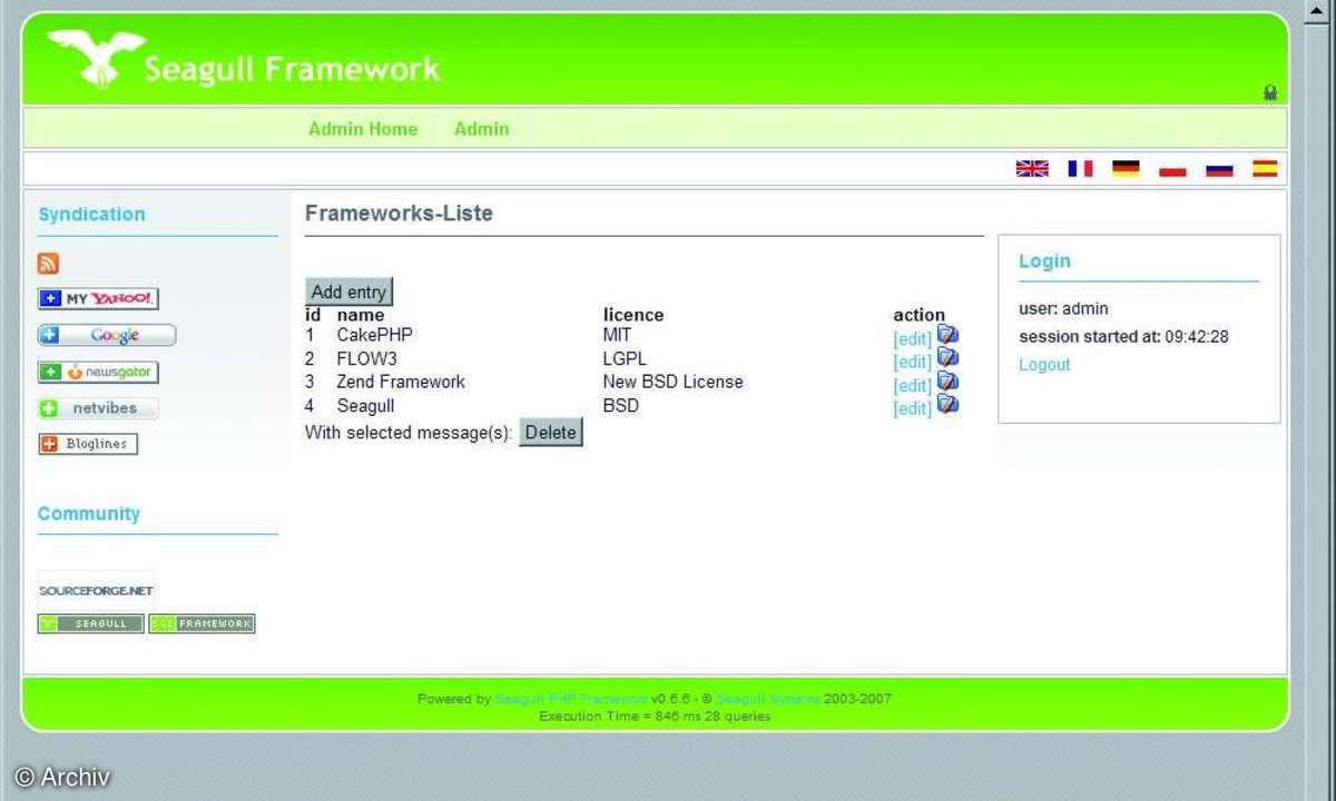 PHP-Frameworks Teil III - Seagull