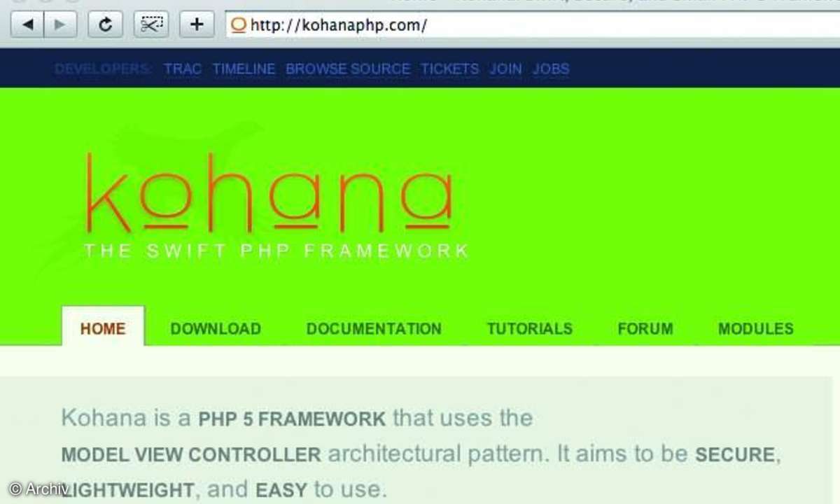 PHP-Frameworks Teil IV - Kohana