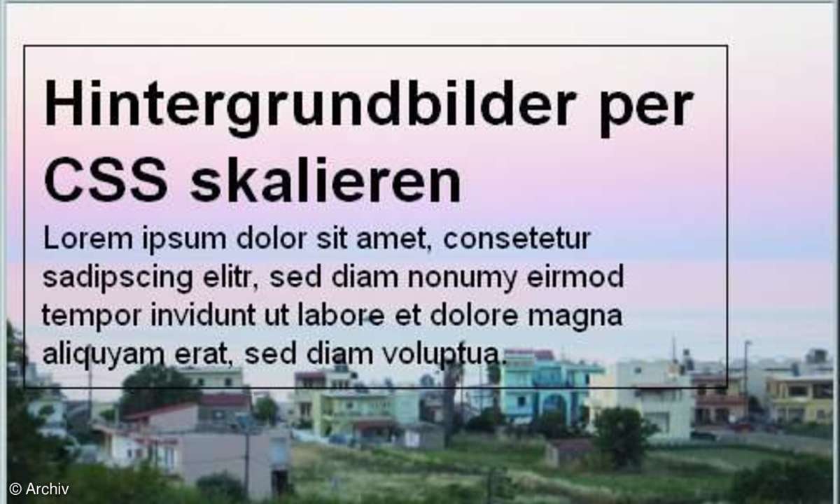 CSS: Tricks mit Hintergrundbildern