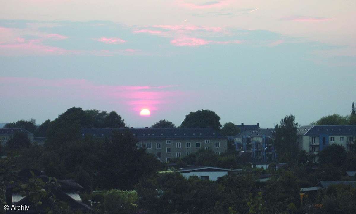 Sonnenuntergang ABend Stadt Natur Himmel