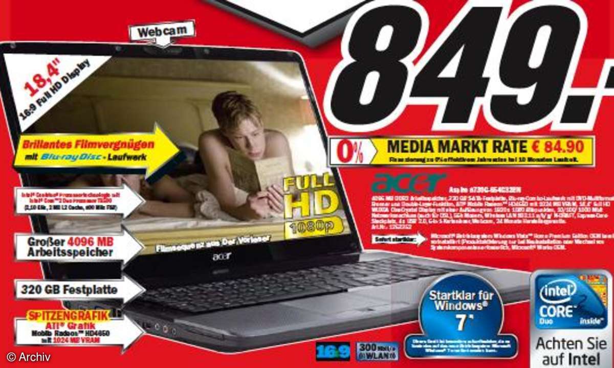 Media Markt: Supergünstige Notebooks im neuen Multimedia-Flyer