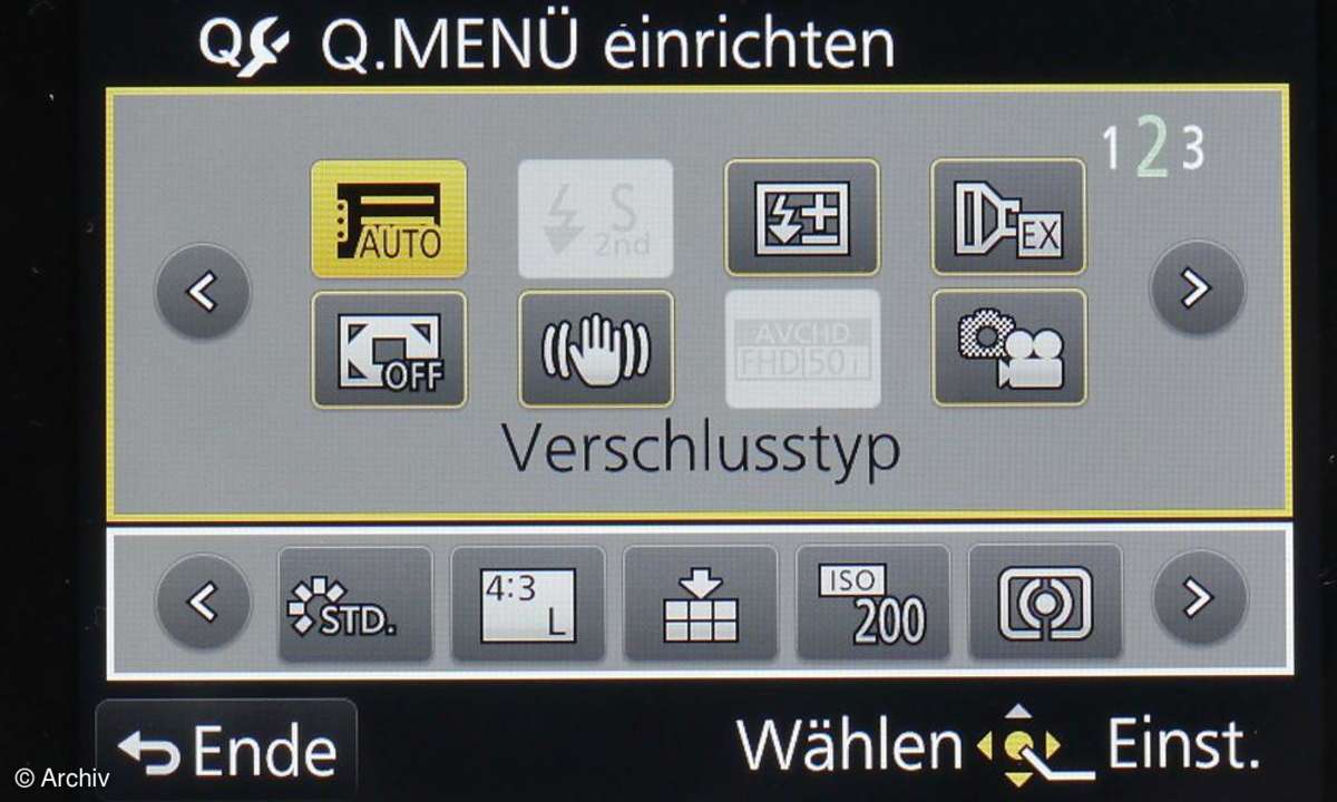Panasonic, Lumix Gm1, Kamera, Test, Menü, Einstellungen