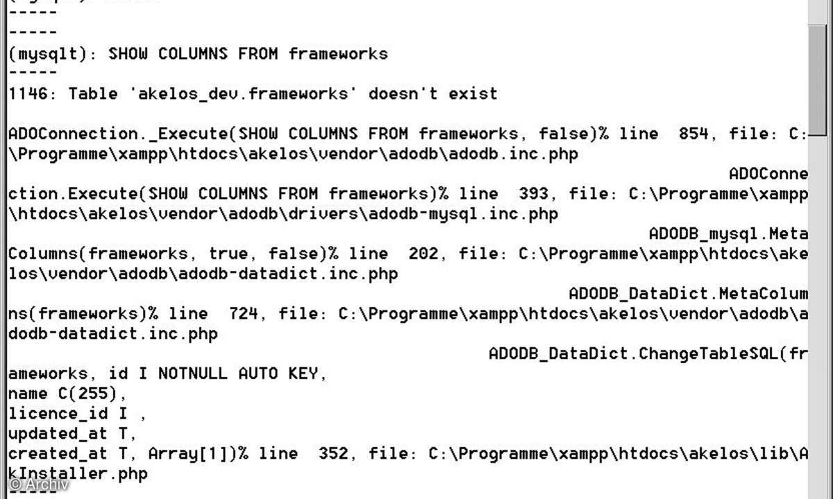 PHP-Frameworks Teil VI - Akelos