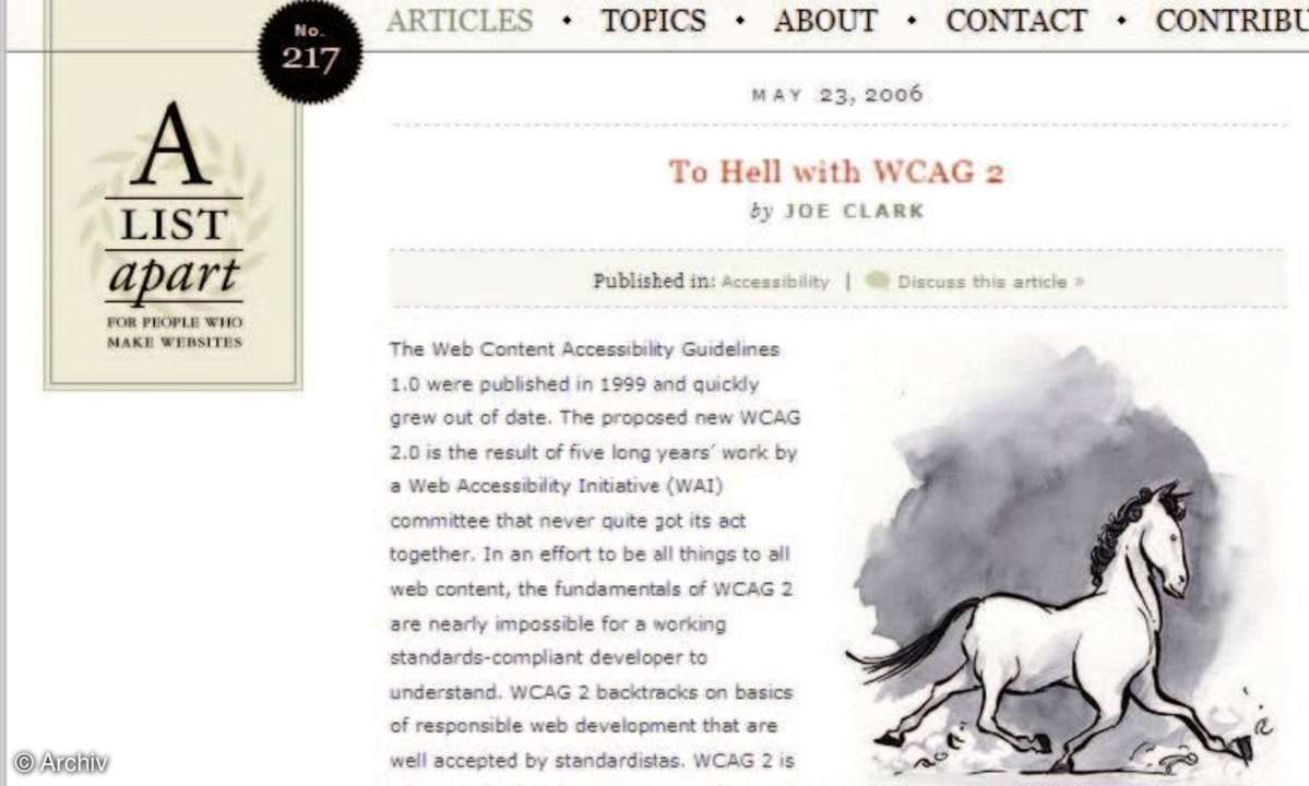 WCAG 2.0 - Neue Standards für Barrierefreiheit