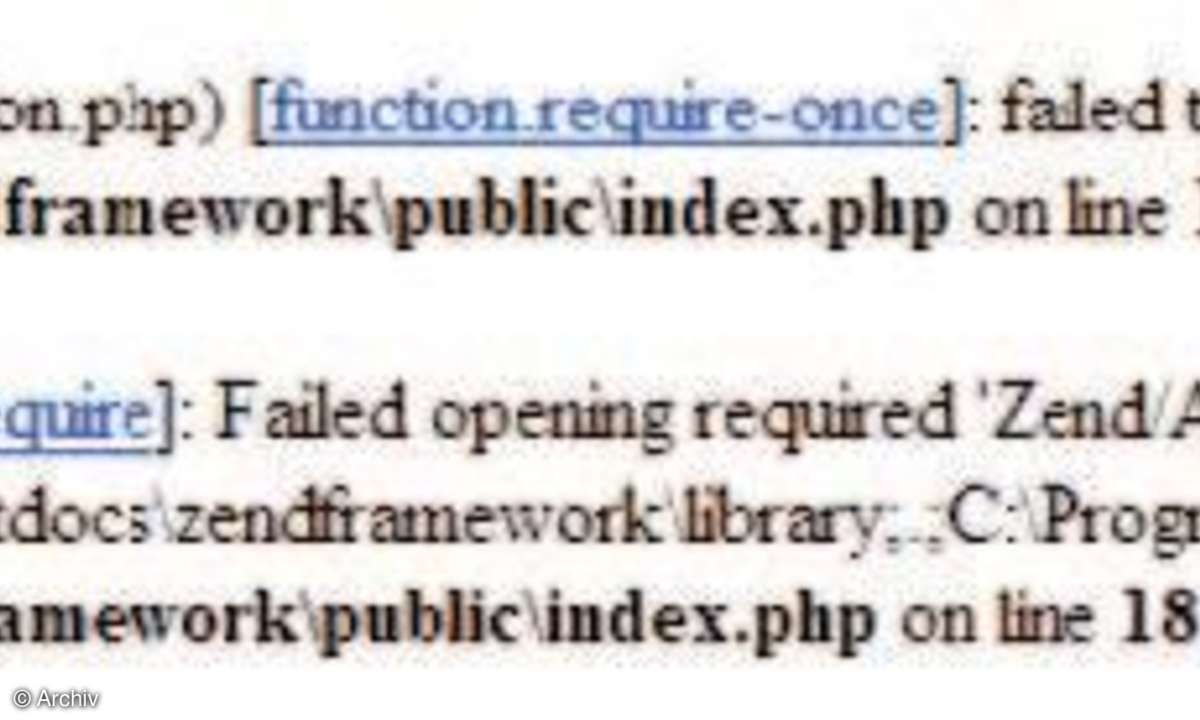 PHP-Frameworks Teil VIII - Zend Framework