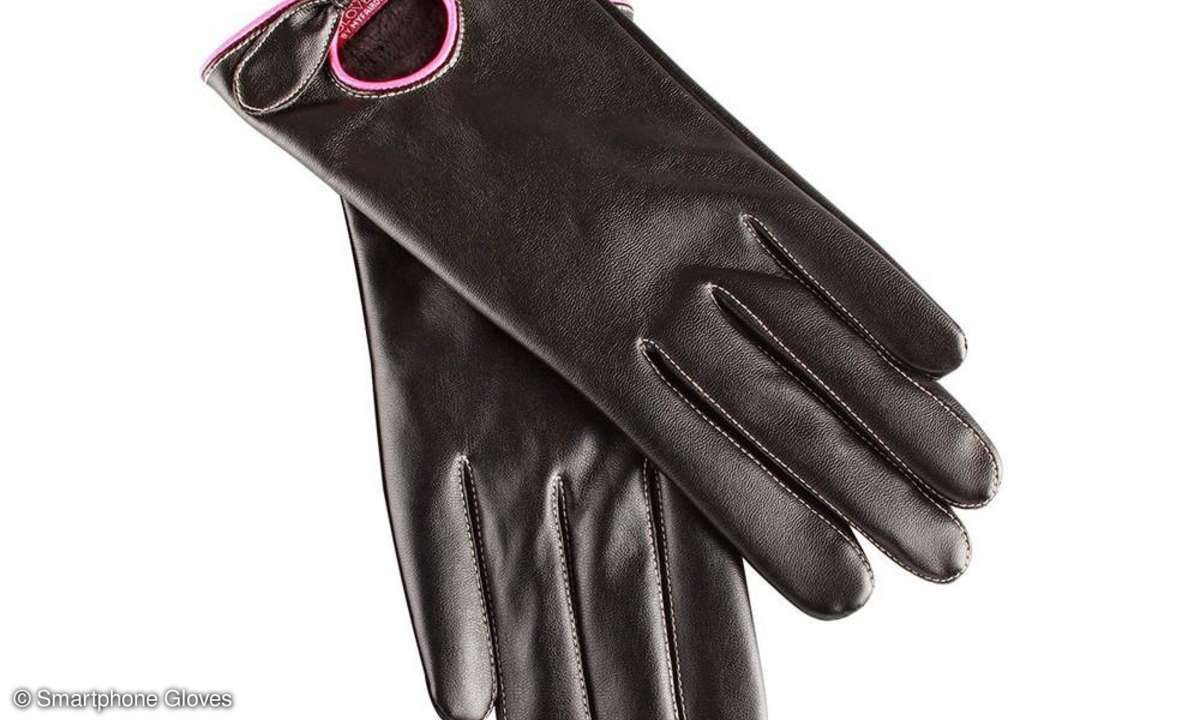 Smartphone Gloves Leather Edition