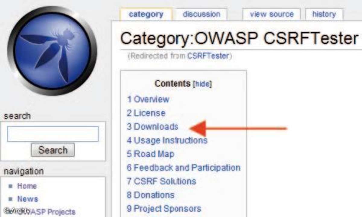 Sicherheit: Cross Site Request Forgery