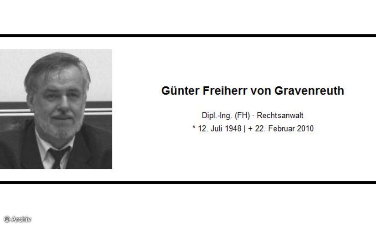 Rechtsanwalt Günter Freiherr von Gravenreuth