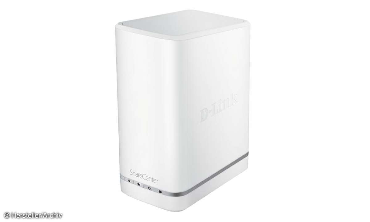 Das D-LinkShareCenter+DNS-327L ist ebenfalls eines der günstigeren Gehäuse in unserem Vergleich.