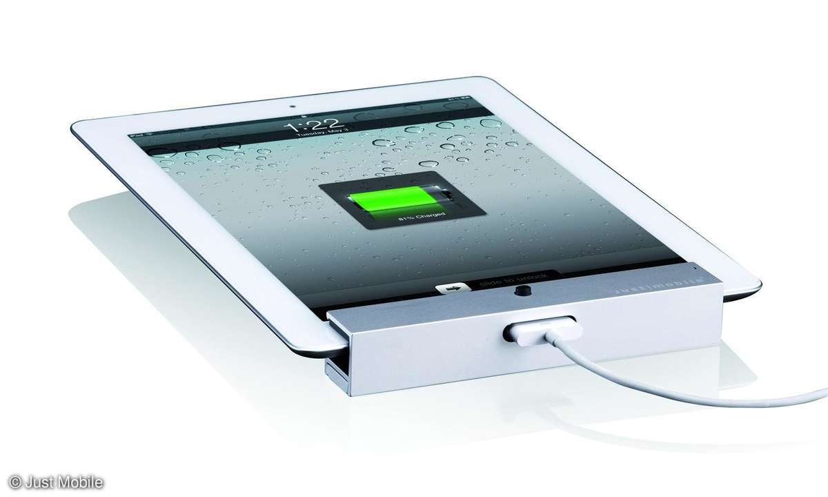 Alu-Wandhalterung aus Aluminium fürs iPad