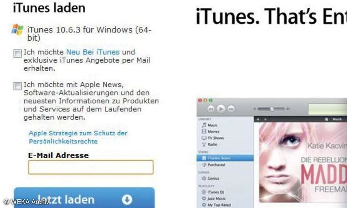 iTunes laden