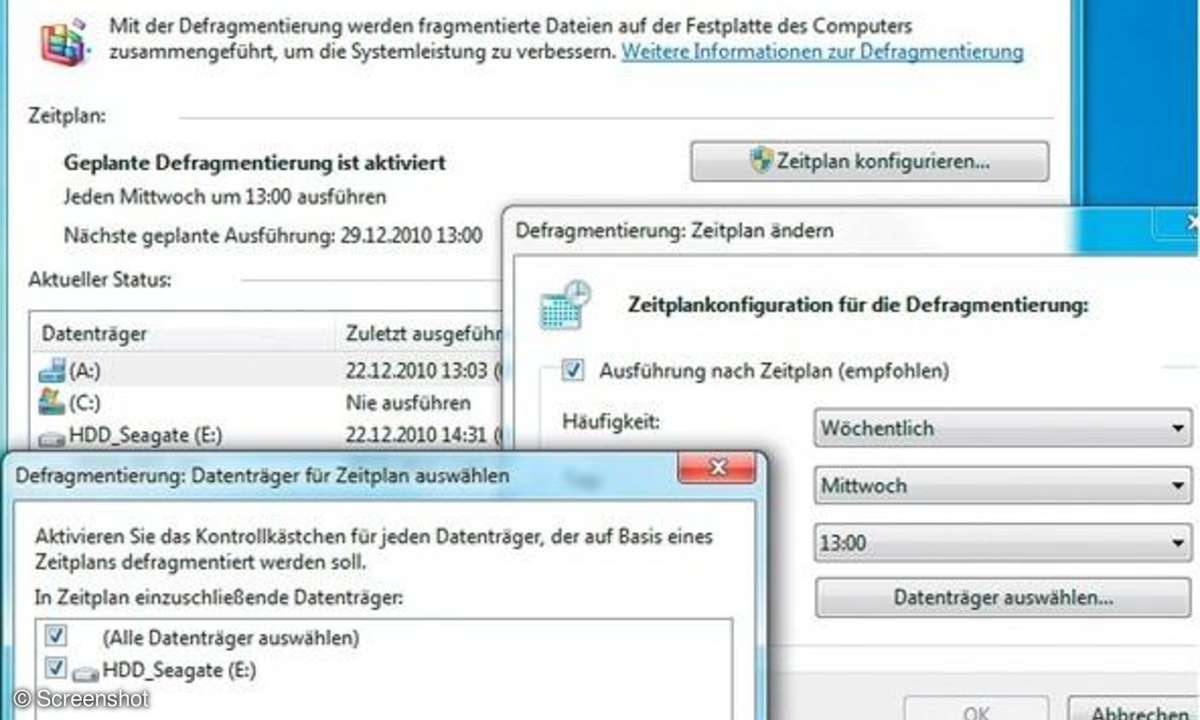 Windows 7,SSD,Defragmentierung