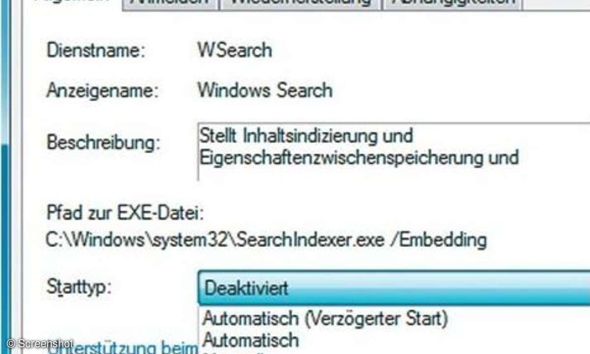Dateisuche,Search Dienst