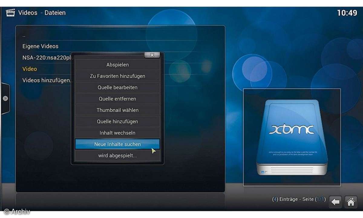 Screenshot XBMC