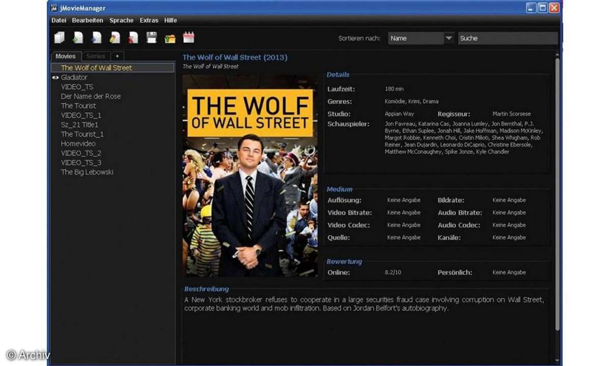 Screenshot XBMC Wolf of Wall Street