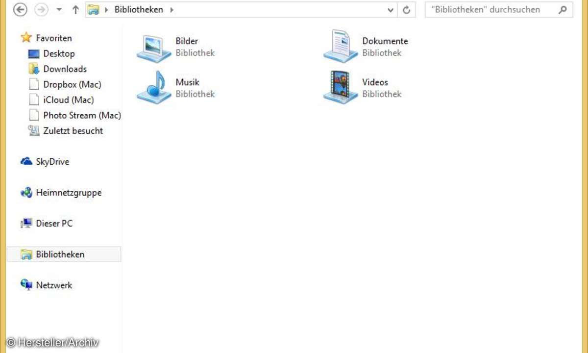 Windows 8.1 mit Windows 7 Oberfläche