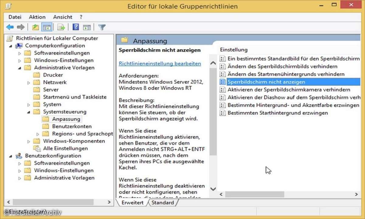 Windows 8.1 mit Windows 7 Oberfläche