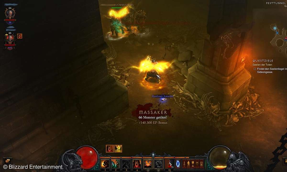Diablo 3 motiviert dank vielen, einzigartigen Gegenständen und einem abwechslungsreichen Gameplay.