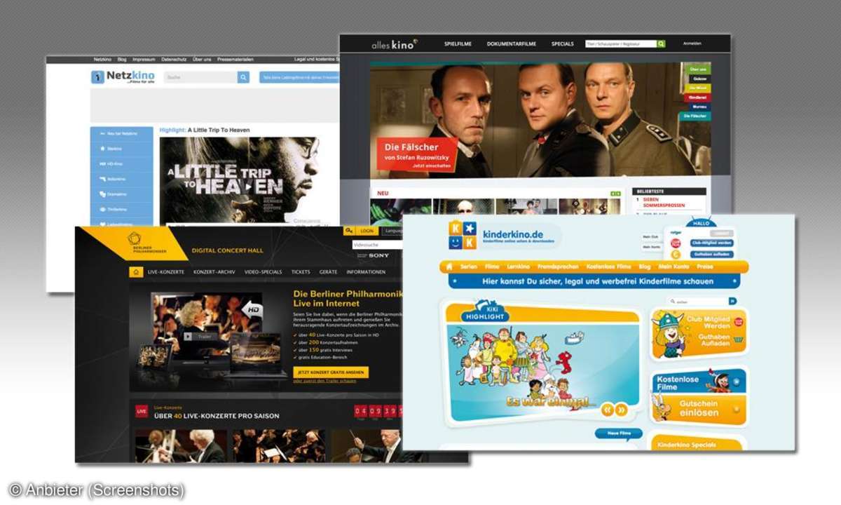 Onlinevideotheken mit besonderer Auswahl